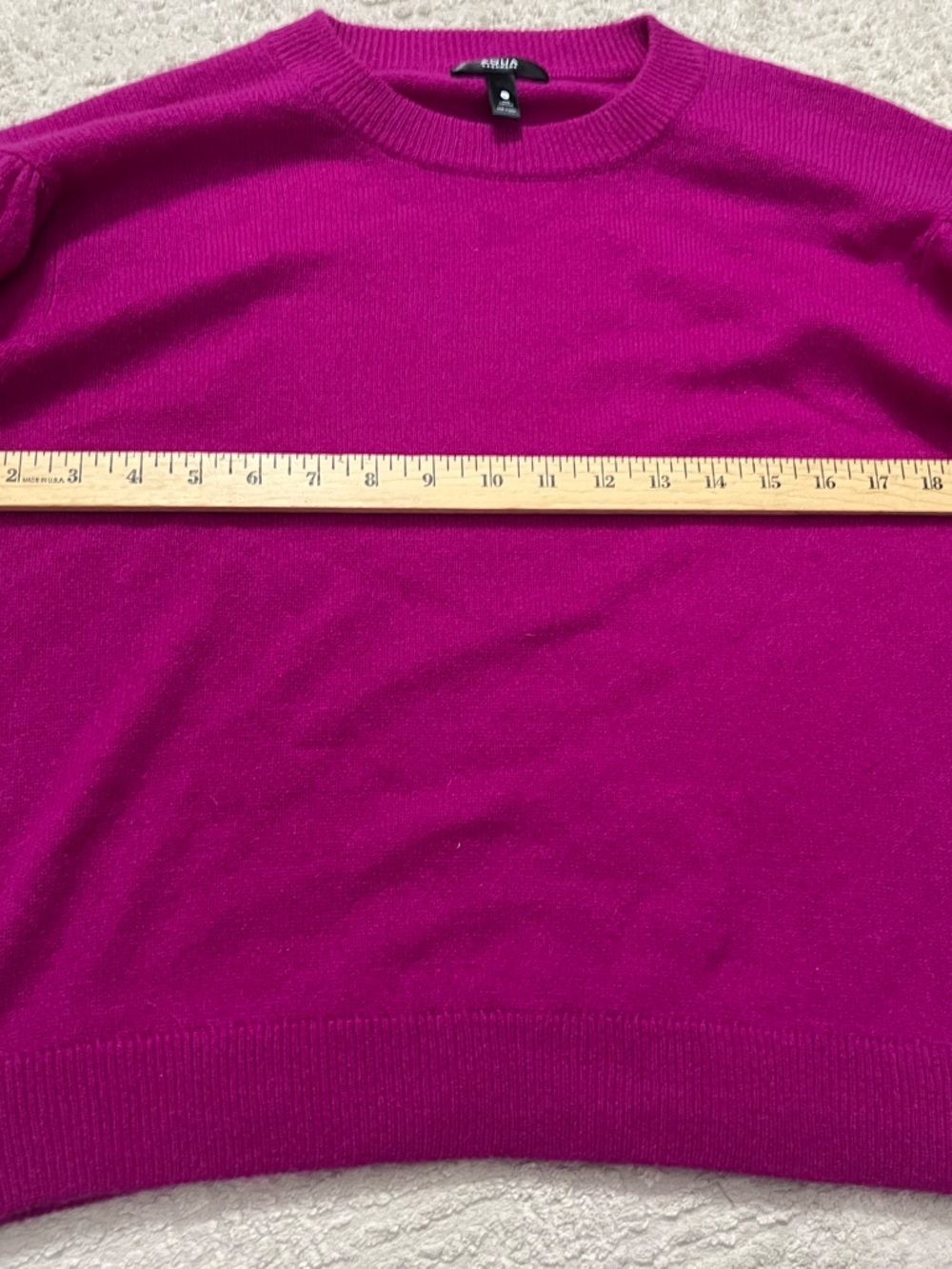 Aqua Cashmere Balloon Sleeve Sweater - Picture 6 of 7